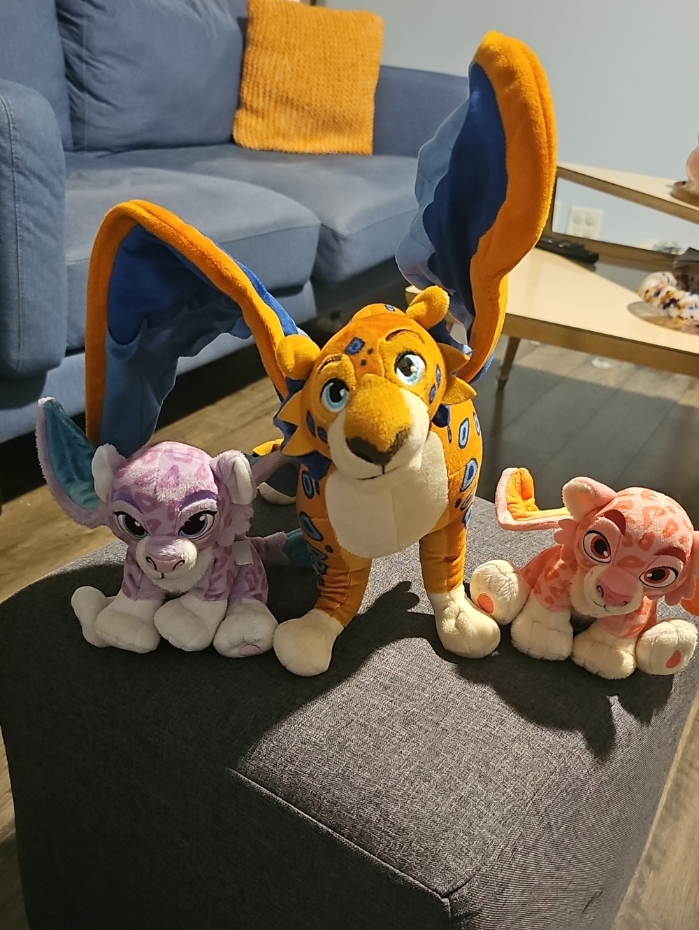 3 Disney Dragons Leopard Skylar  Princess Elena Plush Toy Stuff Animals Mythical